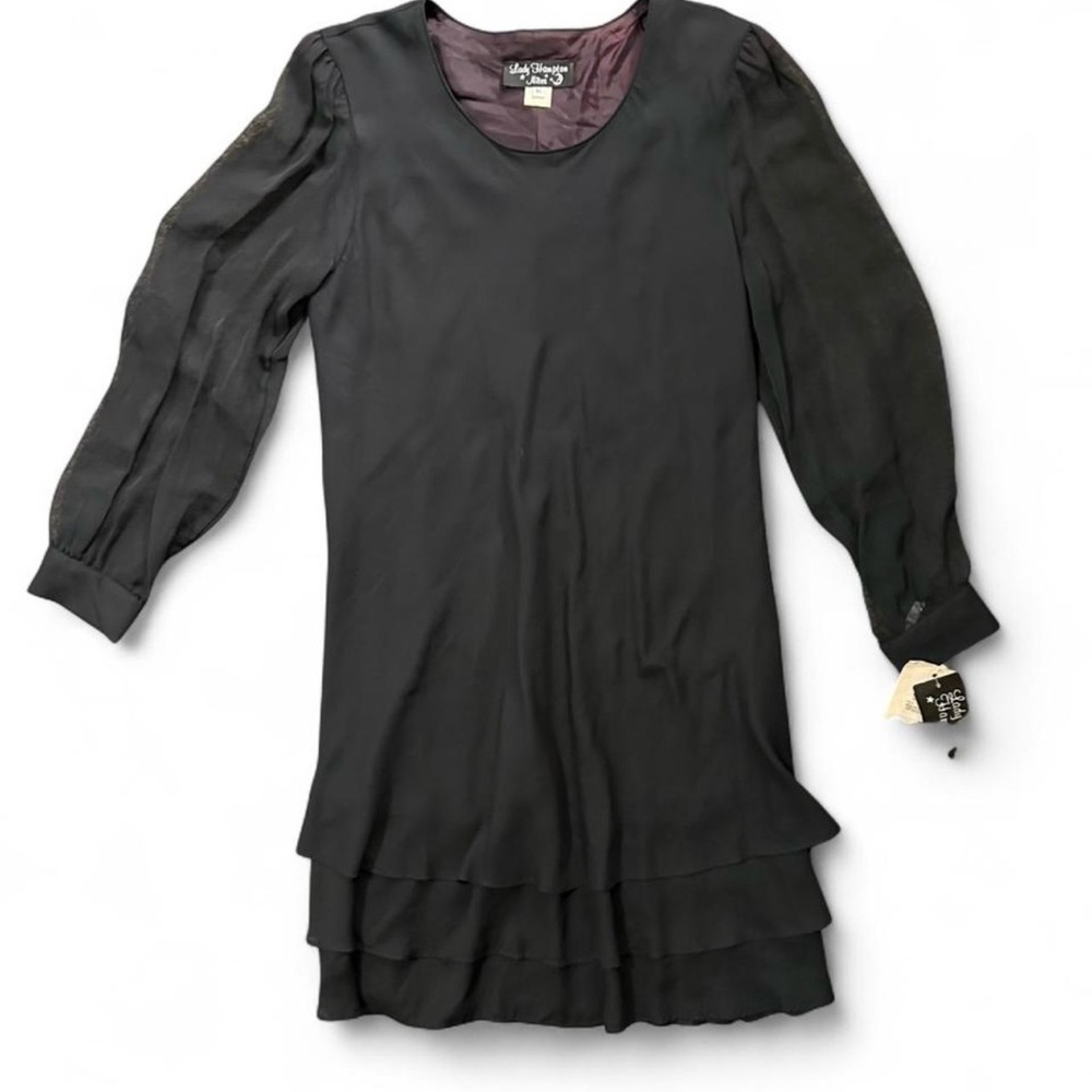 Beautiful Vintage Lady Hampton Nites Black Dress
